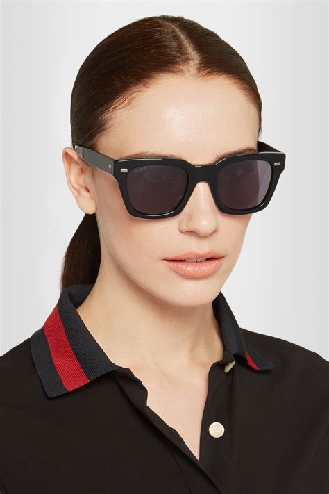 women's gucci square-frame acetate sunglasses|square sunglasses women luxury.